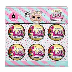 LOL Surprise Confetti Pop 6 Pack Dawn - 6 Re-released Dolls Each With 9 Surprises