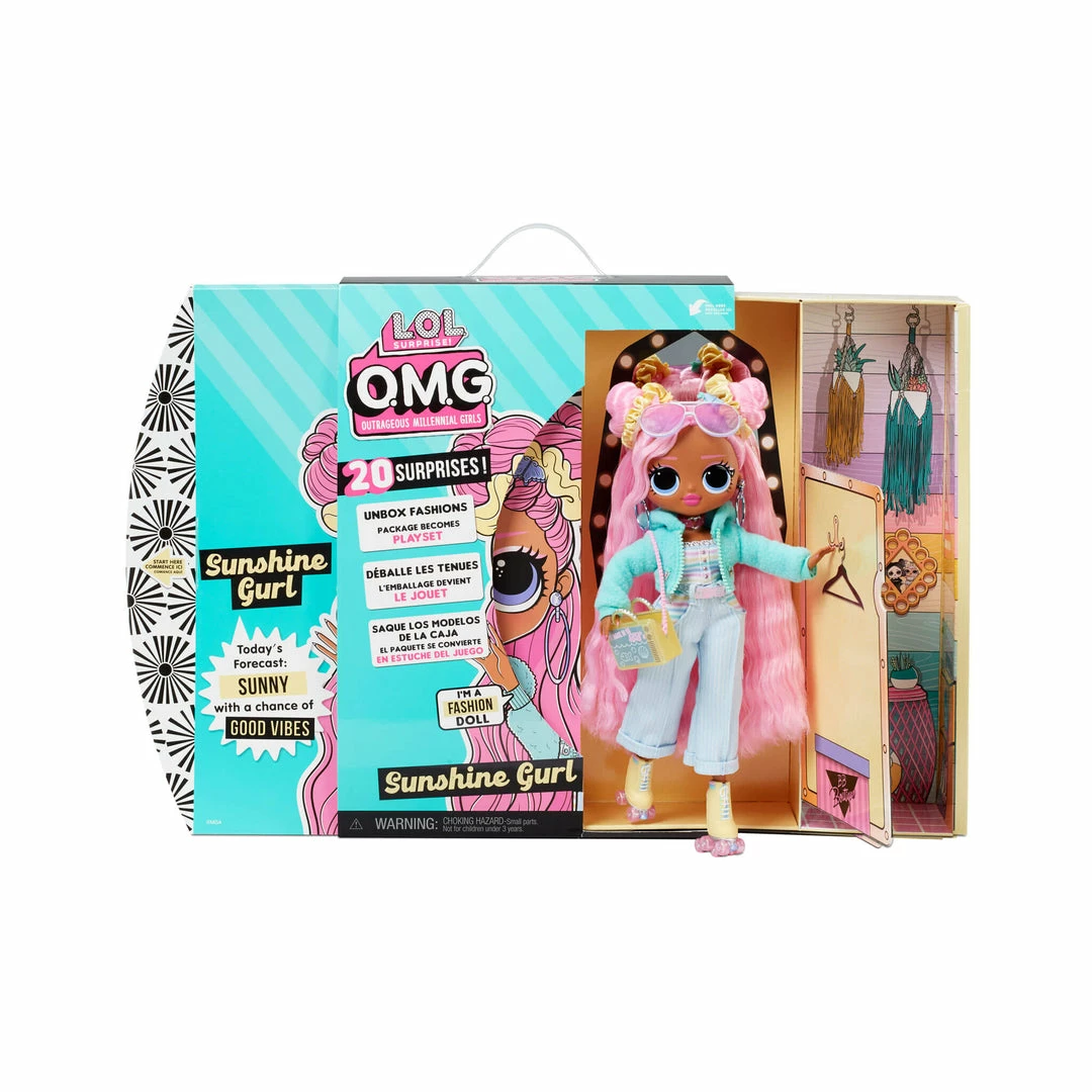Fashion Dolls LOL Surprise OMG Sunshine Fashion Doll - Dress Up Doll Set With 20 Surprises