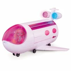 LOL Surprise OMG Plane 4-in-1 Playset Transforms Into An Airplane, Car, Recording Studio Or Mixing Booth With 50 Surprises Doll Accessories