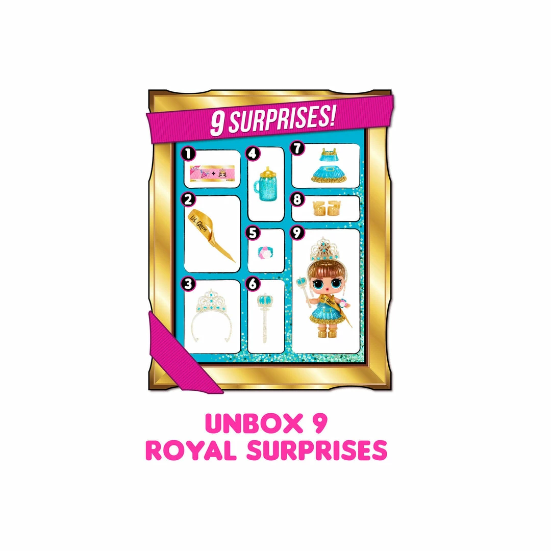 L.O.L. Surprise! Official Store LOL Surprise Tot Queens Dolls With 9 Surprises Collectible Dolls