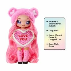 Na Na Na Surprise Gisele Goodheart - Pink Teddy Bear-Inspired 7.5