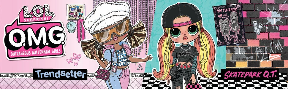 L.O.L. Surprise! Official Store New Releases LOL Surprise OMG Skatepark Q.T. Fashion Doll With 20 Surprises