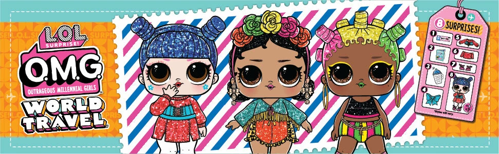 LOL Surprise World Travel Dolls With 8 Surprises