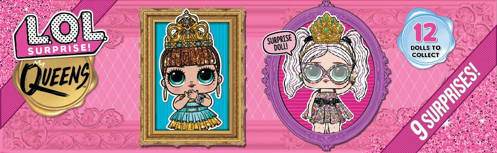 L.O.L. Surprise! Official Store LOL Surprise Tot Queens Dolls With 9 Surprises Collectible Dolls