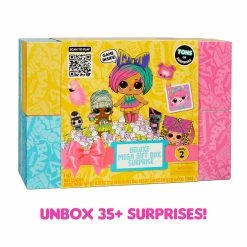 LOL Surprise Deluxe Mega Gift Box Surprise Series 2 – Mystery Gift Box With 35+ Surprises And Over $65 Value Collectible Dolls